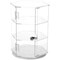 Plymor Clear Acrylic Hexagonal Locking Display Case, 2 Shelves